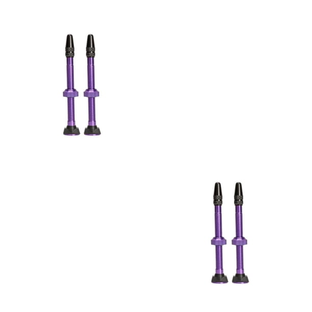 Eigraketly 2 piezas 60mm válvula de neumático sin cámara montaña 12,8mm válvulas de neumático base negro Type3 NO3
