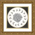 thumbnail image 1 of Shamp, Cindy 12x12 Gold Ornate Wood Framed with Double Matting Museum Art Print Titled - Roses, 1 of 4