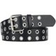 thumbnail image 1 of Grommet Leather Belts For Women, Black Belt Women Men With Studded Holes$double Grommet Belt Pu Leather Punk Aesthetic Belt For Women Jeans$double Gro, 1 of 4