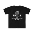thumbnail image 1 of Kings are born in July Unisex T-shirt S-3XL Birthday boy, 1 of 2
