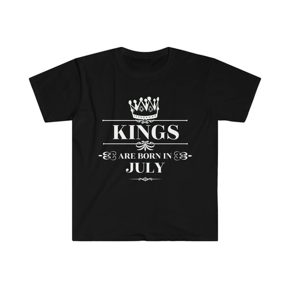 Kings are born in July Unisex T-shirt S-3XL Birthday boy