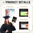 thumbnail image 3 of Graduation Gift Card Book 7 x 5 Inch 20 Pages Gift Card Booklet Congrats Grad Organizer Greeting Card College Survival Album Keeper for Graduation Senior Gifts(Black), 3 of 5