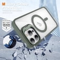 thumbnail image 5 of KOMI Magnetic Case for iPhone 13 Pro Max Case with Camera Stand [Compatible with MagSafe] [Military Drop Tested] Shockproof Slim Clear iPhone 13 Pro Max Phone Case for Women Men Dark Green, 5 of 5
