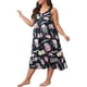 thumbnail image 5 of Vestido de tumbona para mujer, estampado floral, sin mangas, de talla grande, camisones sueltos Irfora Vestido, 5 of 7