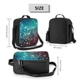 thumbnail image 2 of Lsque Colorful Rainbow Glitter Lunch Bag Lunch Box for Women Men Reusable Insulated Lunch Tote Bag,Leakproof Thermal Cooler Sack Food Handbags Case High Capacity, 2 of 9