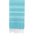 thumbnail image 1 of Serviette de Bain en Coton Turc Pestemal, Peshtemal, Fota Turquoise, 1 of 8