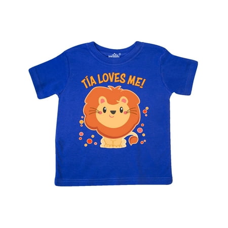 

Inktastic Tía Loves Me- cute lion Gift Toddler Boy or Toddler Girl T-Shirt