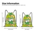 thumbnail image 4 of Kdxio Cartoon Frog Print Drawstring Backpack Bag,Waterproof Draw String Back Sack, Gym Drawstring Bags Swim Bag For Unisex, 4 of 9