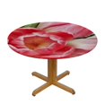 thumbnail image 3 of HAOXIT Tulip Tablecloth Water Effect Fresh Round Stain Resistant, Spillproof and Washable Table Cloth 54-58, 3 of 8