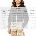 thumbnail image 3 of Girls Full Zip Cropped Hoodie, Long Sleeve Sweatshirt with Sleeve Tie Bow Details, Casual Daily Wear for Kids| Akmoler,Black 5-6 Years, 3 of 7