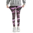 thumbnail image 2 of GERsome Girls Leggings,Soft Comfortable Tight Pants for Girls in 3-8 Years,Girls Athletic Leggings,Casual Print Full Length Basic Leggings Stretchy Leggings, Purple/7-8 Years, 2 of 5