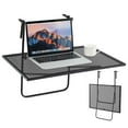 thumbnail image 1 of Costway Balcony Railing Table with Adjustable Hooks Hanging Folding Deck Table Plant Stand, 1 of 10