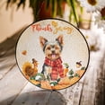 thumbnail image 3 of Happy Thanksgiving Yorkshire Terrier with Turkey Pumpkins Autumn Vibes Stained Glass Suncatcher Yorkie Dog Lover Gifts Window Hanging Sign Decor - 12018, 3 of 5