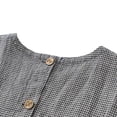 thumbnail image 6 of Women's Summer Casual Fashion Comfort Lace Solid Color Loose Round Neck Sleeveless Gray,2XL, 6 of 6