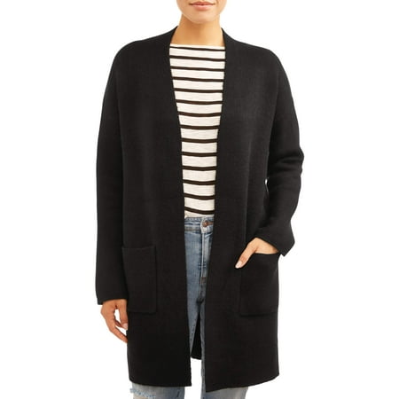 Time and Tru Womens Double Knit Cardigan
