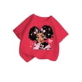 thumbnail image 1 of LUOGENLI T-Shirt pour Filles T-Shirt d'Été pour Filles à Col Rond à Imprimé de Dessin Animé Décontracté Ample à Manches Courtes T-Shirt Chemises pour Filles Travail Printemps 4-6 Ans, 1 of 5