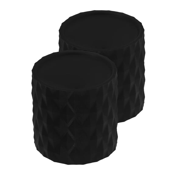 ETEREAUTY Black Silicone Handlebar End Caps, 1 Pair, Scratch Covers for Bike Handlebars