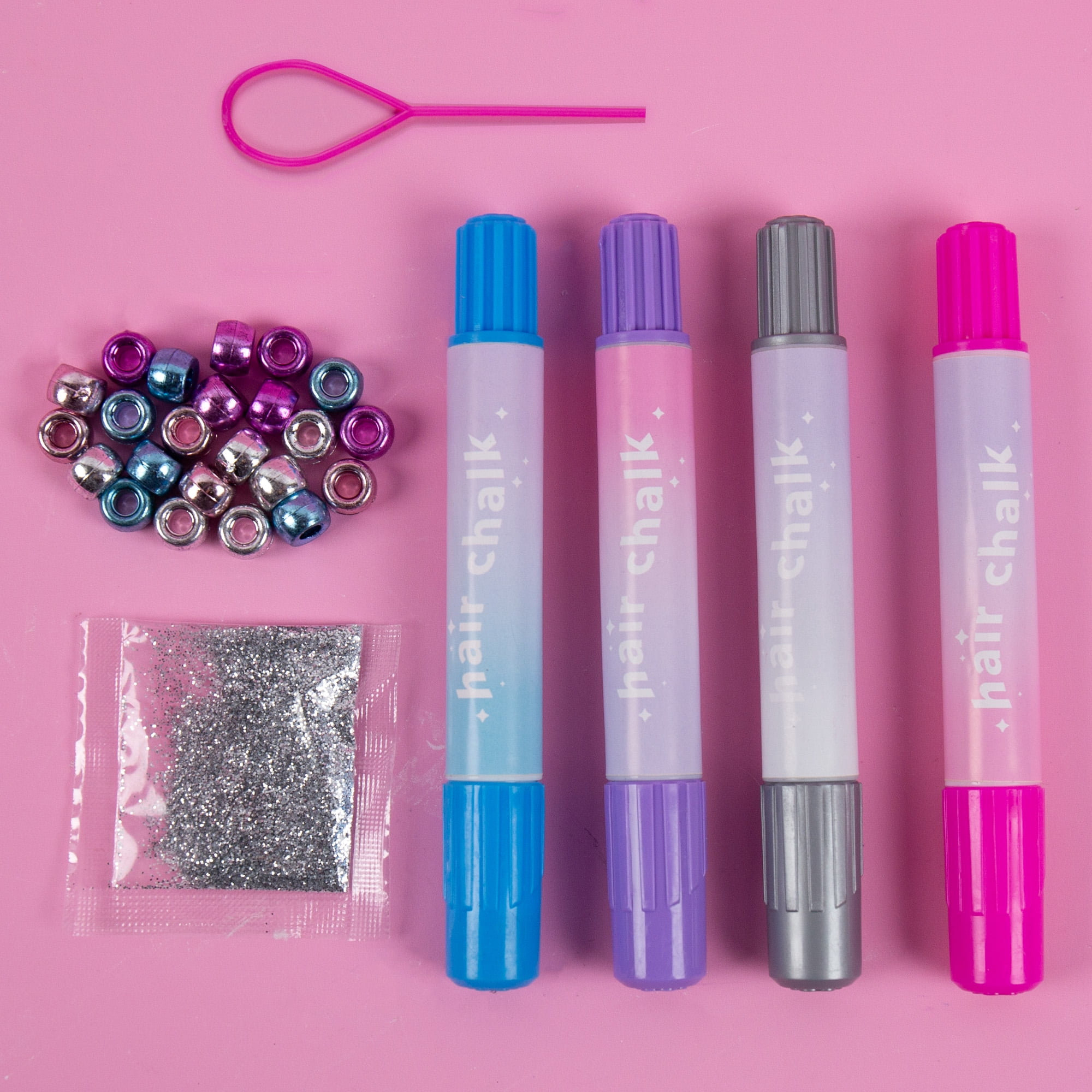 Prism Multicolor Sparkle Hair Chalk, 16-Piece Set, Boys and Girls, Tween, Ages 6+