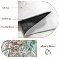 thumbnail image 6 of Floral Leaves 2'x6' Runner Rugs for Hallway Kitchen Bedside Non Slip Washable, Summer Botanical Weeping Watercolor Entryway Rug Runners with Rubber Backing, Long Carpet Runner for Laundry Room, 6 of 8