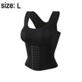 thumbnail image 2 of 4-in-1 Snatch Bra Waist Trainer Corset Tops for Women Corset Bra Vest Waist Shaper Corset - Black - Black -L, 2 of 6