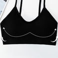 thumbnail image 7 of Gytharion Women's Ribbed Sports Bras Solid Color Wide Straps Flexible Support Seamless Bras Workout Comfort Wireless Bras, 7 of 7