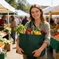 thumbnail image 5 of Msgweeeg Reusable Grocery Bags Tote Bag Reusable Grocery Bags Shopping Bags for Groceries Foldable with Long Handle, 5 of 7