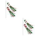 thumbnail image 2 of ZheElen 2pièces Noël Festif Windsock Drapeau Accroche Facile et Large Application 2Set, 2 of 6