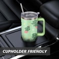 thumbnail image 7 of Cactus Tumbler with Handle and Straws 40 OZ Vacuum Insulated Travel Mug Birthday Present for Women Girls Daughter Mom Gifts for Him/Her Coffee Mugs, 7 of 7