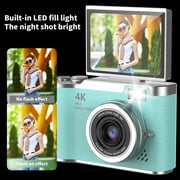 Budget Digital Camera Qwtwty Student Digital Camera 2.4 Inch Flip Screen Autofocus 1080P High Definition Selfie Beauty Camera