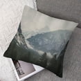 thumbnail image 7 of nygtbtfer  Decorative Throw Pillow Cover  National Park Nature Mountain Trees Mist Couch Pillow Cover Cushion Case for Modern Simple Farmhouse Style Decor White, 7 of 7