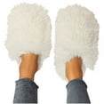 thumbnail image 7 of Bkhluea Fuzzy Faux Fur Slippers Women's Fluffy Long Hair Faux Fur Slip on Slides Fluffy Outdoor Flat Slippers Non-Slip Warm Home Slide Shoes, 7 of 7