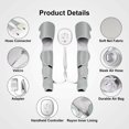 thumbnail image 7 of Unbranded Leg Massager for Circulation, Foot and Calf Massager Machine Thigh Massage Wraps Muscle Pain Relief, Grey, 7 of 7