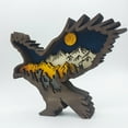 thumbnail image 2 of JM Decoraciones de águila de madera, decoración del hogar, Festival, accesorios de decoración para fiestas, escultura de madera, adornos de águila JM, 2 of 4
