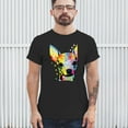 thumbnail image 3 of Tee Hunt Dean Russo Cute Chihuahua T-Shirt Neon Colorful Dog Men's Tee, Black, 4X-Large, 3 of 5