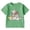Green, variant on Gyujnb Cat Print Round Neck Short Sleeves Casual T Shirt (Toddler, Little Girls),4-5 Years