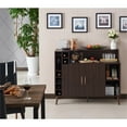 thumbnail image 3 of Bowery Hill Modern Wood Multi-Storage Buffet in Wenge, 3 of 7