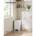thumbnail image 2 of Cubo de Basura de Cocina SONGMICS de Acero Inoxidable 20L ULTB592W01, 2 of 7