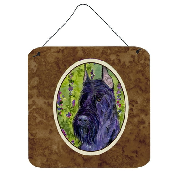 Caroline's Treasures SS1018DS66 Scottish Terrier Wall or Door Hanging Prints, 6x6, multicolor