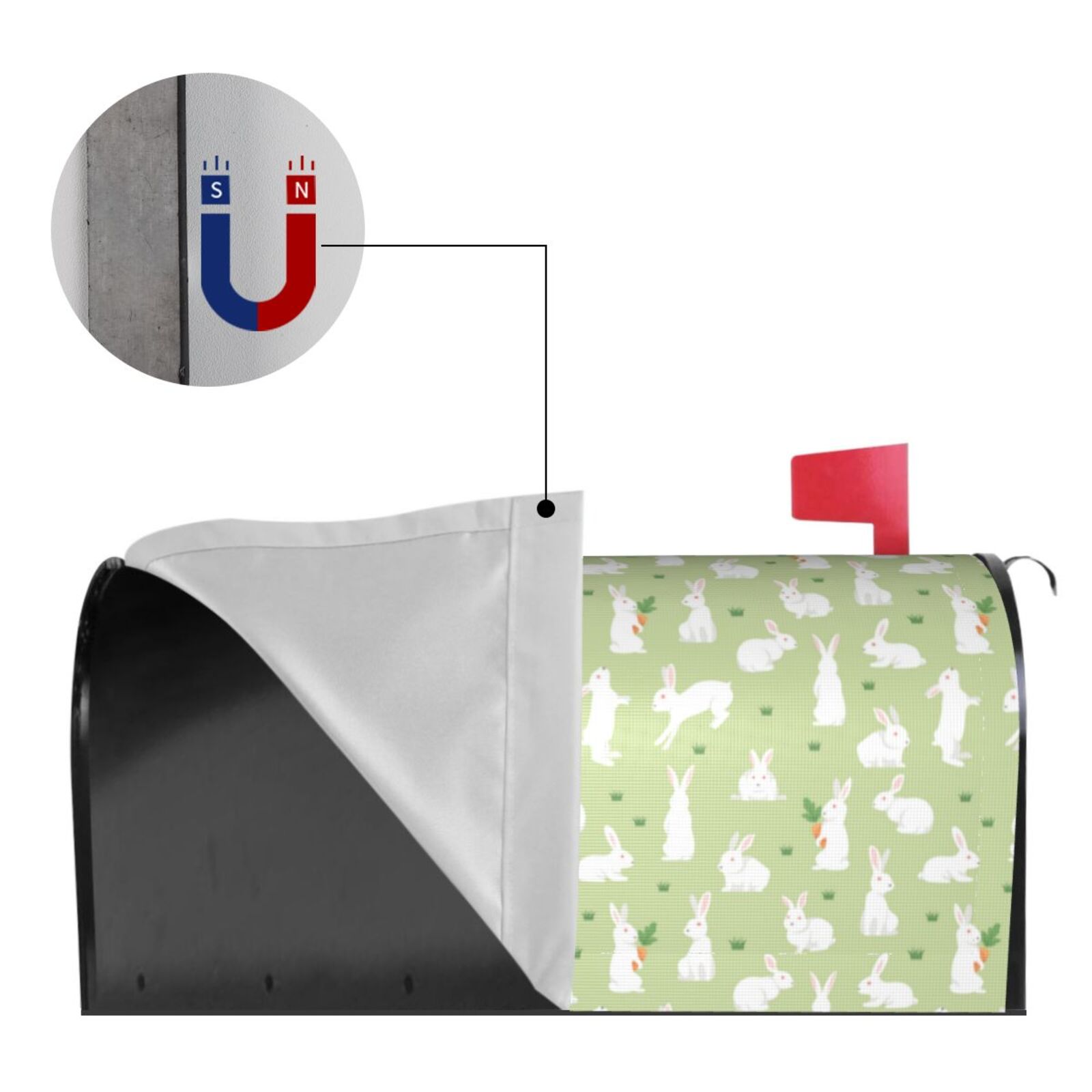 Kdxio Magnetic Mailbox Cover 21x18 in Mailbox Cover Outdoor Decoration Holiday Mailbox Covers for Home Garden Yard-21x18 in