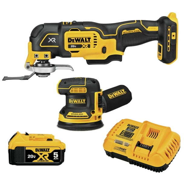 Juego de herramientas DEWALT 20V MAX Lijadora orbital y oscilante
