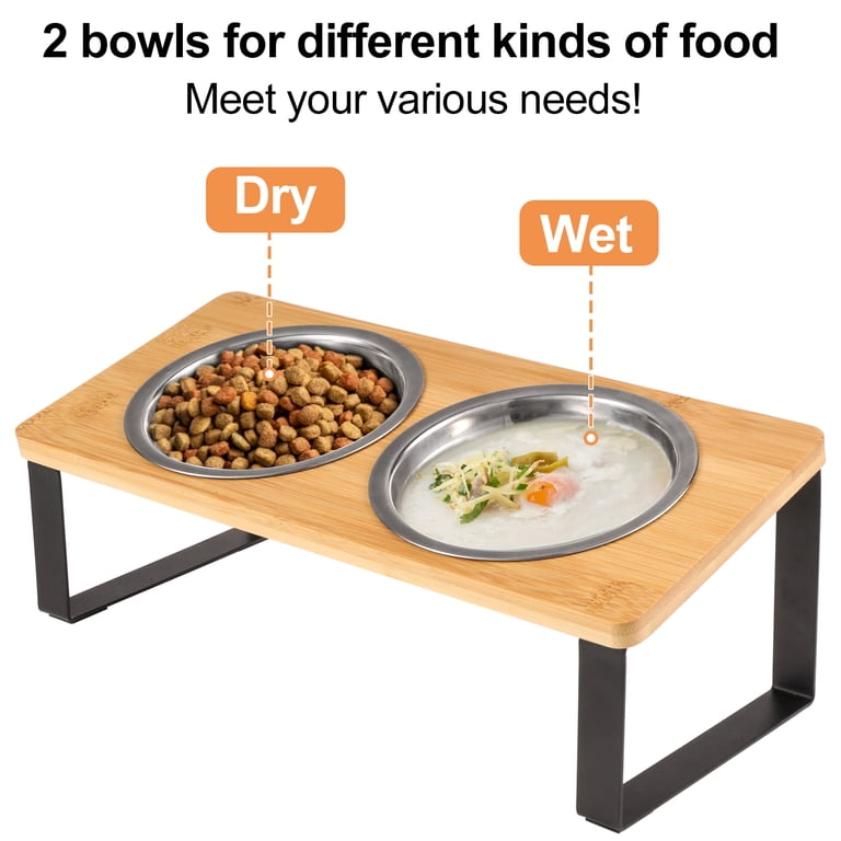 Qweryboo Elevated Stainless Steel Cat Bowls, 15-Degree Tilt photo 3
