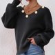 thumbnail image 3 of Neewe Women's Oversized Sweaters 2025 Long Sleeve Fuzzy Knit MXsual Chunky Pullover Sweater Fall Outfits Clothes, 3 of 7