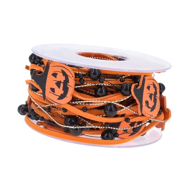 Suministros para envolver regalos con cinta de Halloween Cinta decorativa multiusos para envolver regalos Decoración de Halloween para fiestas en el Calabaza