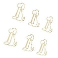 thumbnail image 6 of 100 Pack Dog-Shaped Paper Clips, Rust-Resistant and Reusable, Enhanced Slip Resistance, Gold Metallic Finish, Perfect for Office Use, 6 of 8