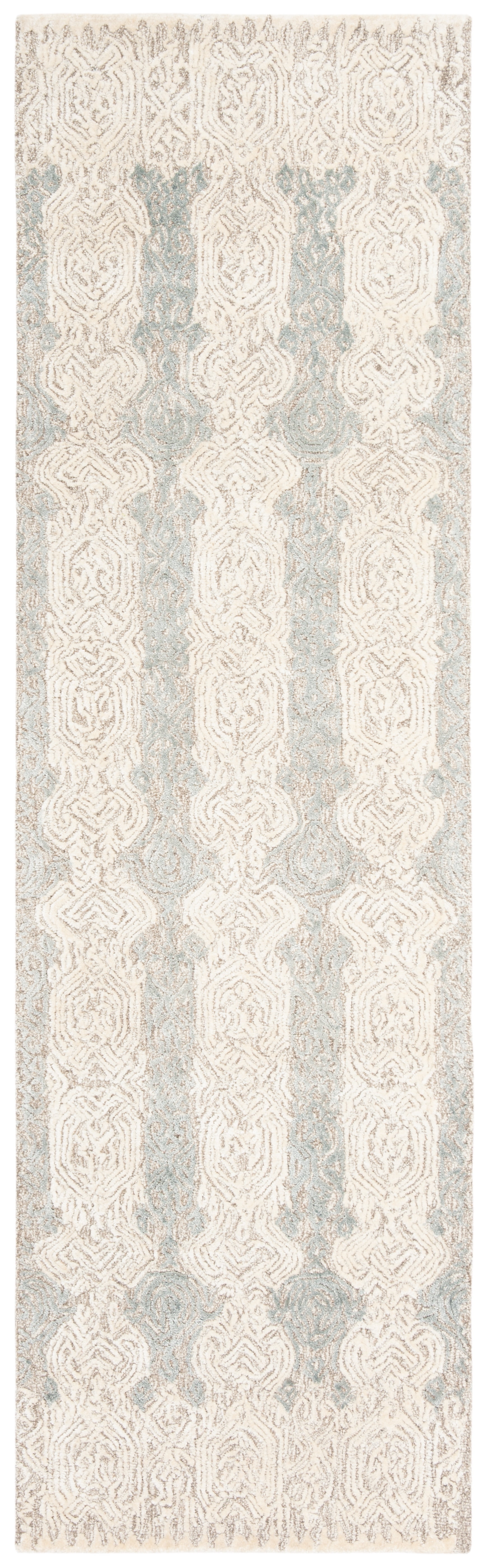 SAFAVIEH Glamour Aubree Abstract Floral Runner Rug, Grey/Ivory, 2'3" x 8'