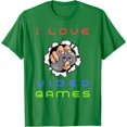 thumbnail image 1 of I Love Video Games Gamer Player Computer Game Controller T-Shirt, 1 of 1