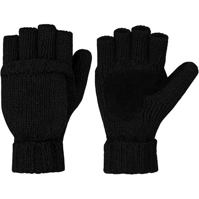 Guantes de invierno Manoplas de lana cálidas con cubierta de manoplas Ormromra