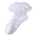 thumbnail image 7 of hengsof Girls Spring Summer Lace Socks, Fashionable Cotton Solid Color Princess Socks, Children's Comfortable Socks, 7 of 7