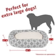 thumbnail image 3 of Majestic Pet Sherpa Links Bagel Pet Bed for Dogs, Calming Dog Bed Washable, Extra Large, Grey, 3 of 5