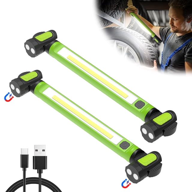 Lámpara de trabajo LED wokelux 3000LM 5200 mAh recargable, paquete de 2
